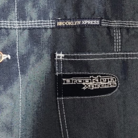 Brooklyn Xpress Vintage Shiny Denim Men's Jacket/coat Size XXL - Picture 2 of 14